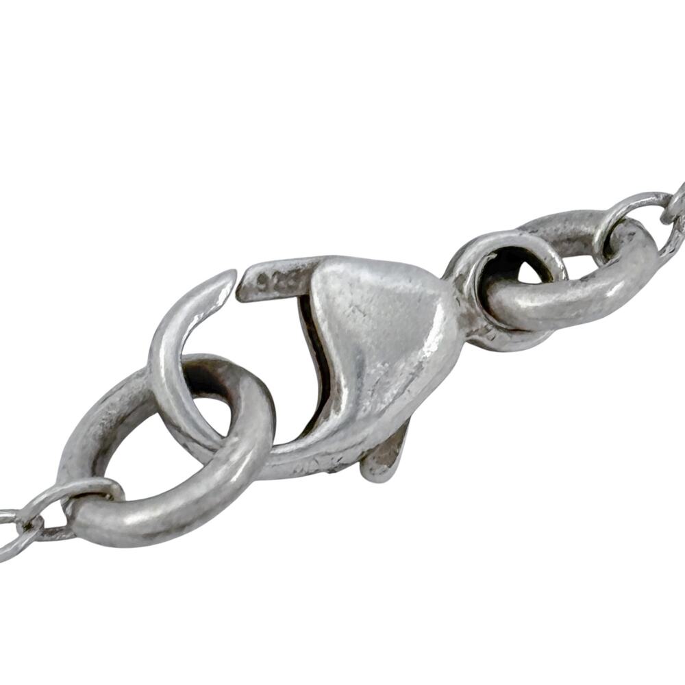 Vintage Sterling Silver 925 Cable Link Chain Necklace 17.5"-19.5" - Picture 5 of 10